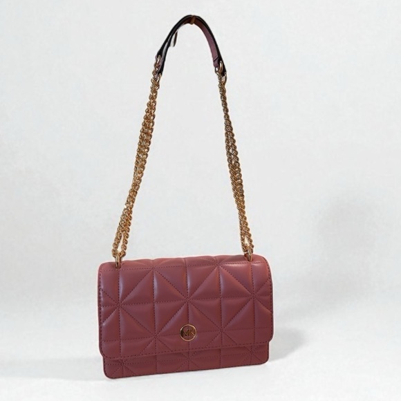 Michael Kors Abbott Rose Quilted Shoulder Bag - NWT, Luxury Design - Picture 1 of 12